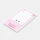 Happy Notes Pink: Kawaii Sticky Notes (Schuin)