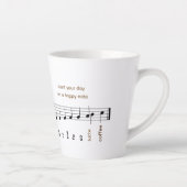 Happy Notes re Mi Latee Music Note Persoonlijk Latte Mok (Rechts)
