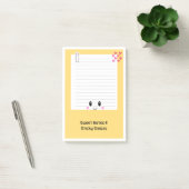 Happy Notes Sinaasappel: Kawaii Sticky Post -It No (Kantoor)