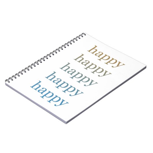 Happy Notitieboek (Linkerzijde)