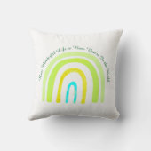 Happy 'Now That You're In The World' Kussen (Achterkant)