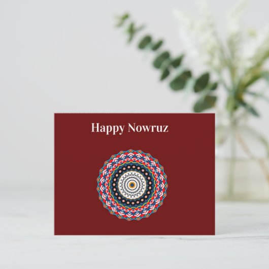 Happy Nowruz Briefkaart (Staand voorkant)