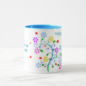 Happy Nowruz het Perzische Nieuwjaar, Bright Flora Mok (Midden)