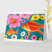 Happy Nowruz Kaart (Gele Bloem)