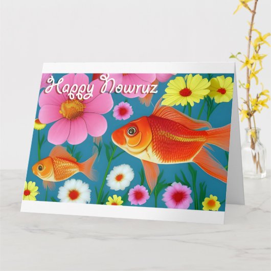 Happy Nowruz Kaart (Gele Bloem)