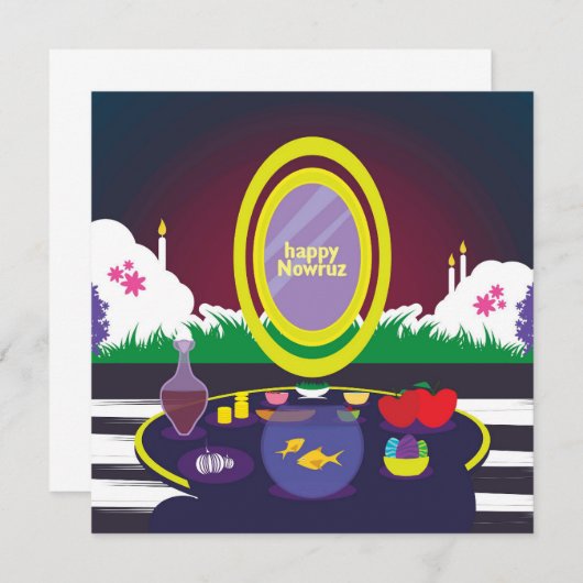 Happy Nowruz Persian Nieuwjaar (Voorkant / Achterkant)