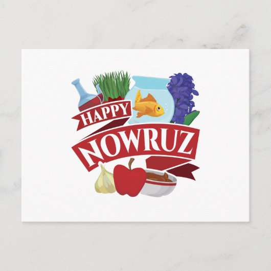Happy Nowruz Persian Nieuwjaar Feestdagenkaart (Voorkant)
