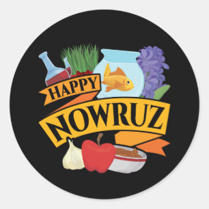 Happy Nowruz Persian Nieuwjaar Ronde Sticker