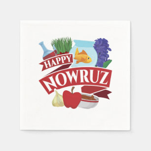 Happy Nowruz Persian Nieuwjaar Servet