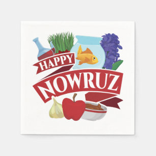 Happy Nowruz Persian Nieuwjaar Servet