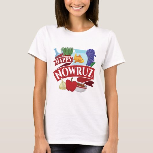 Happy Nowruz Persian Nieuwjaar T-shirt (Voorkant)