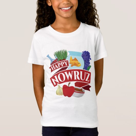 Happy Nowruz Persian Nieuwjaar T-shirt (Voorkant)