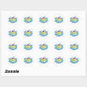 Happy Nowruz Ronde Sticker (Vel)