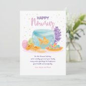 Happy Nowruz Wenskaart Feestdagenkaart (Staand voorkant)