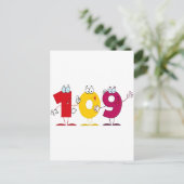 Happy Number 109 Briefkaart (Staand voorkant)