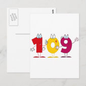 Happy Number 109 Briefkaart (Voorkant / Achterkant)
