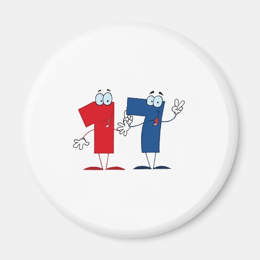 Happy Number 17 Magneet (Voorkant)