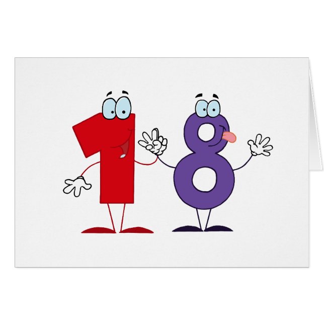 Happy Number 18 (Voorkant Horizontaal)