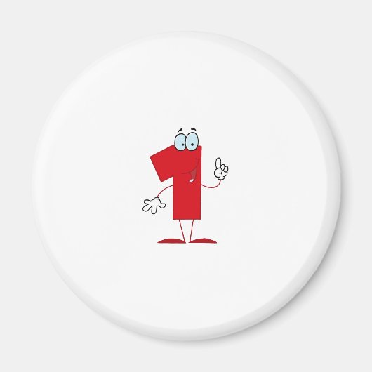 Happy Number 1 Magneet (Voorkant)