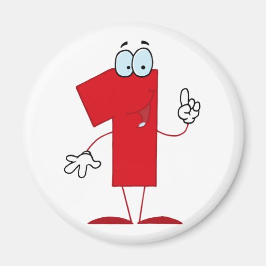 Happy Number 1 Magneet (Voorkant)