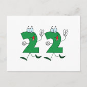 Happy Number 22 Briefkaart (Voorkant)