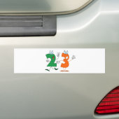 Happy Number 23 Bumpersticker (Op auto)