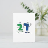 Happy Number 27 Briefkaart (Staand voorkant)