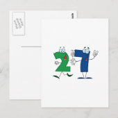 Happy Number 27 Briefkaart (Voorkant / Achterkant)