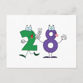 Happy Number 28 Briefkaart (Voorkant)