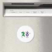 Happy Number 28 Magneet (Insitu (Vaatwasser))