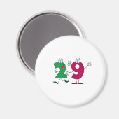 Happy Number 29 Magneet (Voorkant / Achterkant)