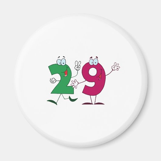 Happy Number 29 Magneet (Voorkant)