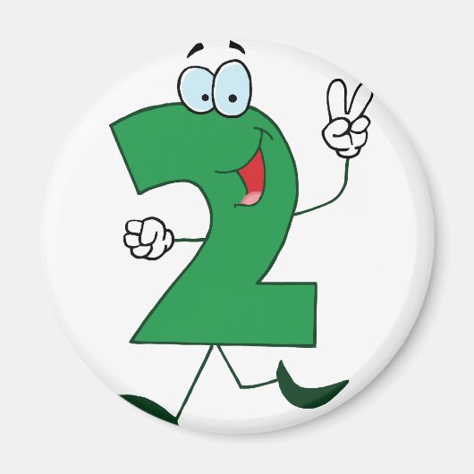 Happy Number 2 Magneet (Voorkant)