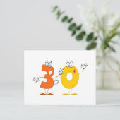 Happy Number 30 Briefkaart (Staand voorkant)