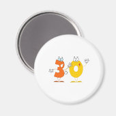 Happy Number 30 Magneet (Voorkant / Achterkant)