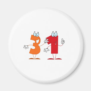 Happy Number 31 Magneet