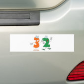 Happy Number 32 Bumpersticker (Op auto)