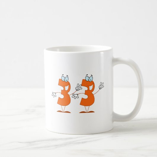 Happy Number 33 Koffiemok (Rechts)