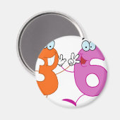 Happy Number 36 Magneet (Voorkant / Achterkant)