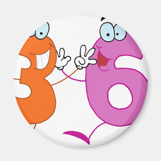 Happy Number 36 Magneet (Voorkant)