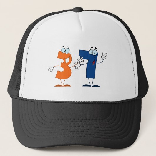 Happy Number 37 Trucker Pet (Voorkant)