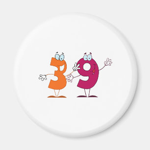 Happy Number 39 Magneet