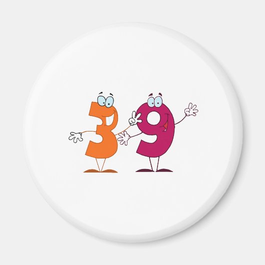 Happy Number 39 Magneet (Voorkant)
