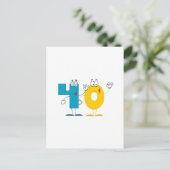 Happy Number 40 Briefkaart (Staand voorkant)