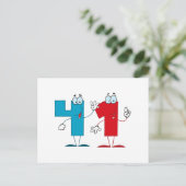 Happy Number 41 Briefkaart (Staand voorkant)