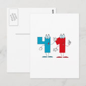 Happy Number 41 Briefkaart (Voorkant / Achterkant)