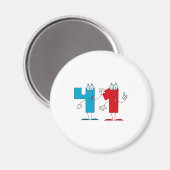 Happy Number 41 Magneet (Voorkant / Achterkant)