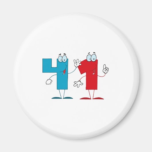 Happy Number 41 Magneet (Voorkant)