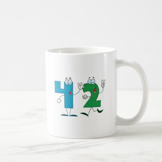 Happy Number 42 Koffiemok (Rechts)