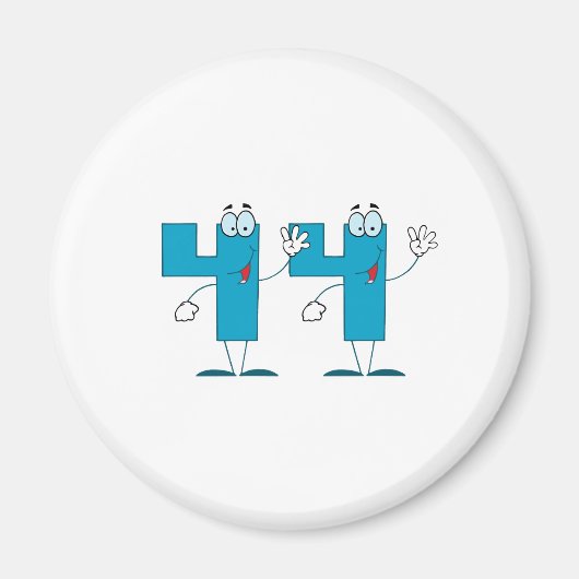Happy Number 44 Magneet (Voorkant)